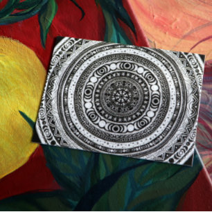 Måne Child Mandala Triple Måne Witch Vykort