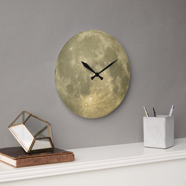 Måne Clock 🌕 Stor Klocka (Kontor)