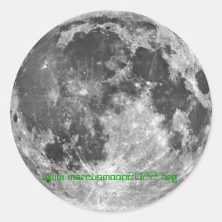 Måne Colony 2022 - Marcusmoon2022.org Runt Klistermärke