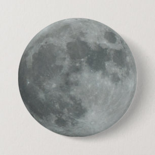Måne Crisp Mörk Himlar Lunar Round Knapp