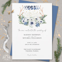 Måne Crystals Flowers Boho Metaphysical Bröllop