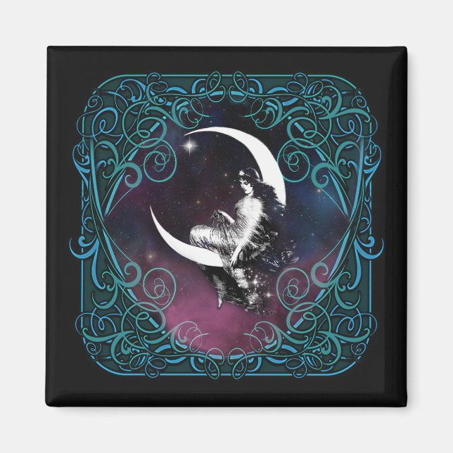 Måne Dam Magnet (Framsidan)