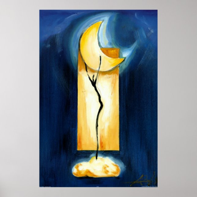Måne Dance av Artist Alfred Gockel Poster (Framsidan)