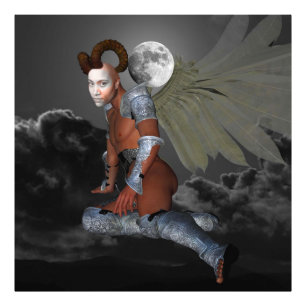 Måne Demon Fototryck