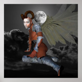 Måne Demon Poster