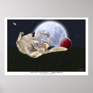 "MÅNE DOGGIN' Art Prints & Poster
