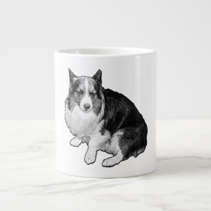 Måne-Dot Corgi Sips Jumbo Mugg