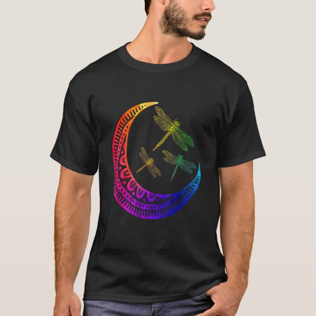 Måne Dragonfly T Shirt (Framsida)
