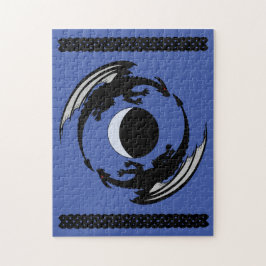 Måne Dragons Fantasy Design Jigszle Puzzle Pussel
