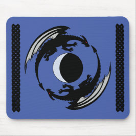 Måne Dragons Fantasy Design Mouse Pad Musmatta