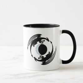 Måne Dragons Fantasy Design Mugg