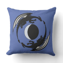 Måne Dragons Fantasy Design Pillow
