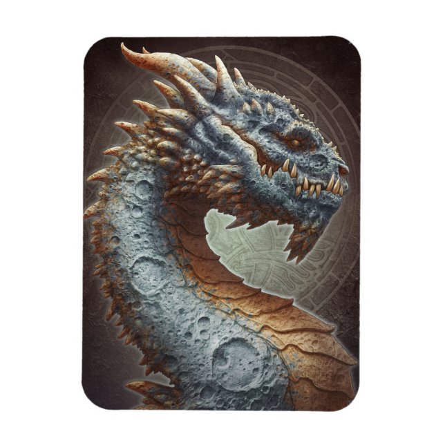 Måne-draken av Kerem Beyit Magnet (Vertikal)