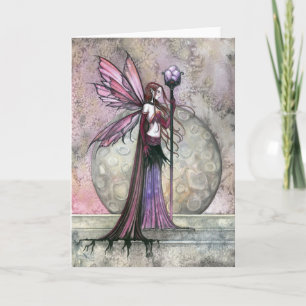 Måne Dream Fantasy Fairy Greeting Card Kort