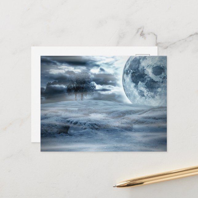 Måne Dream Vykort (Fram/Back In Situ)
