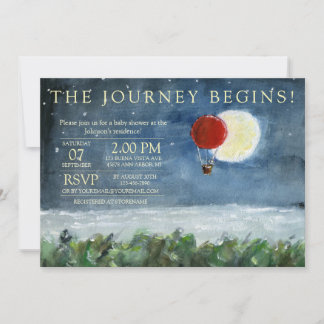 Måne Eclipse Baby Shower Inbjudan