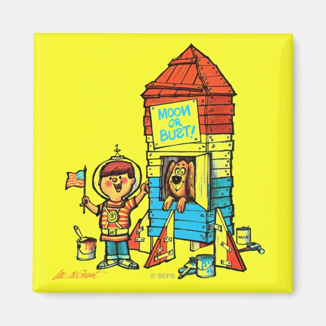 Måne eller Bust! Magnet (Framsidan)