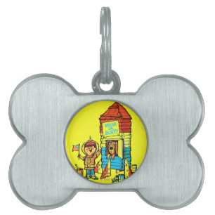 Måne eller Bust! Namnbricka Husdjur