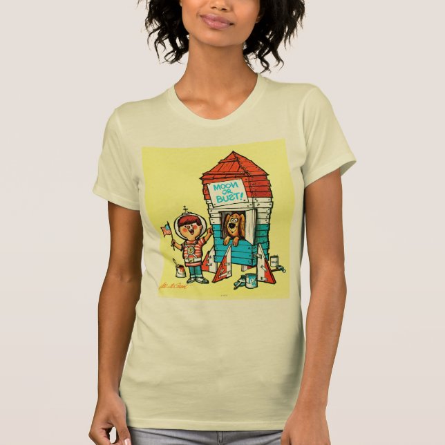 Måne eller byst! t-shirt (Framsida)