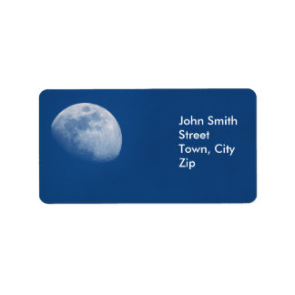 Måne-etiketter Adressetikett