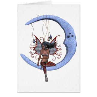 Måne Fae Hälsningskort