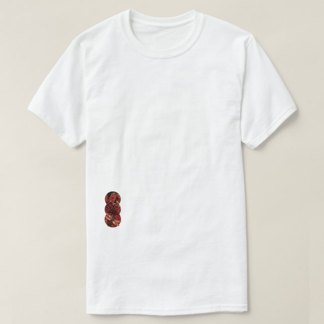 Måne Fågel Anemon— Hem Tryckt T-Shirt (Design framsida)