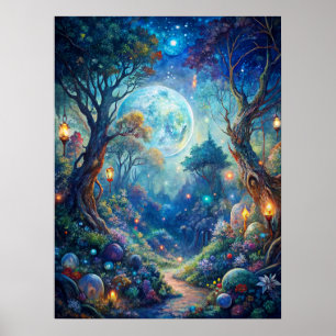 Måne Fairy Poster