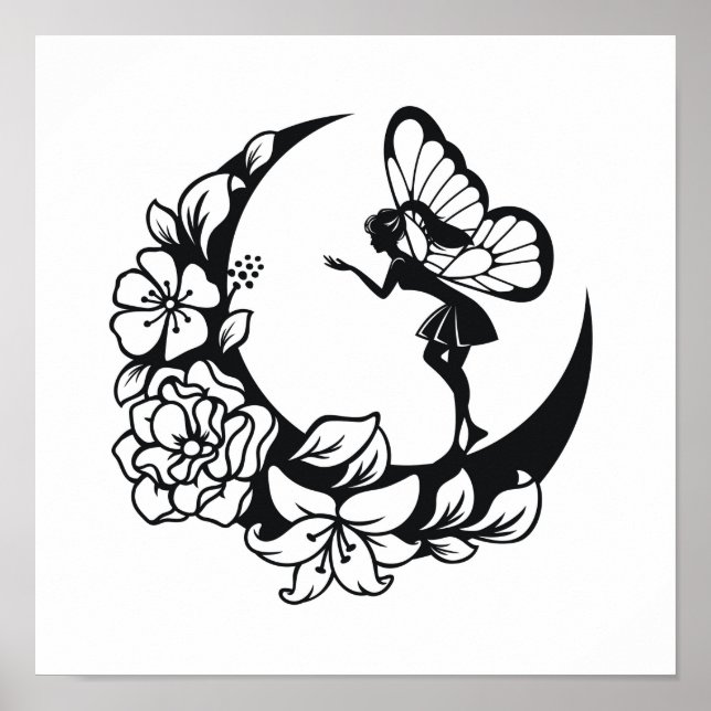 Måne Fairy Poster (Framsidan)
