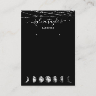 måne-faser Avläsning ram visning lägga till logoty Visitkort