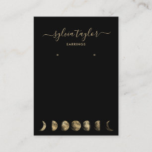 måne-faser Avläsning ram visning lägga till logoty Visitkort