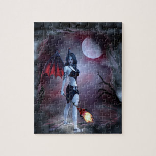 Måne fire Succubus Pussel
