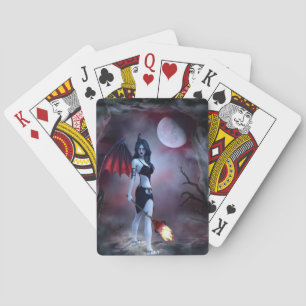 Måne fire Succubus Spelkort