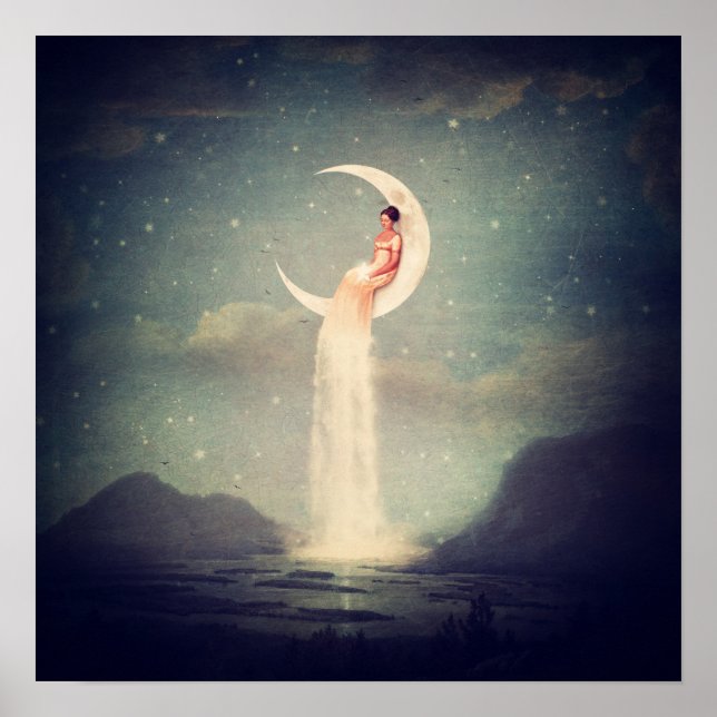 Måne floden Dam Poster (Framsidan)