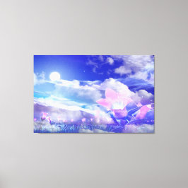 Måne Flower Canvastryck