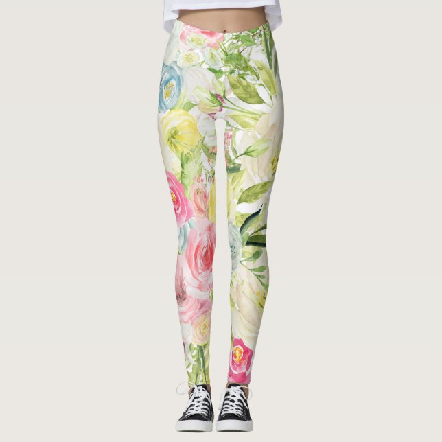 Måne Flower Leggings (Framsida)