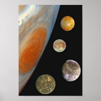 Måne för Jupiter Poster Skriv ut