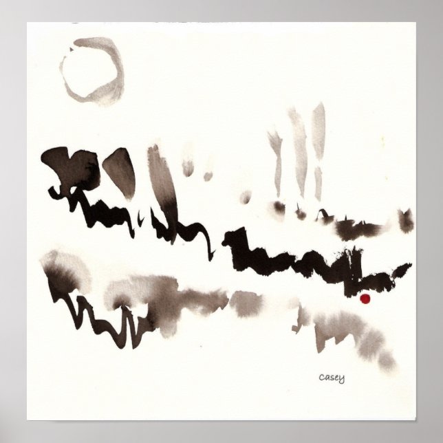 Måne Forest Art-utskrift Poster (Framsidan)