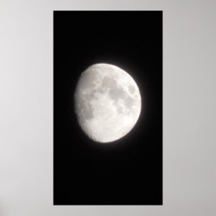 Måne-fotografi Poster