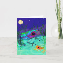 Måne Frogs BLANK-gratulationskort Tack Kort
