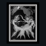 "Måne Galenhet" Art Deco Print ca. 1922 Poster<br><div class="desc">"Måne Galenhet" Art Deco Print av Aleksander Rzewuski ca. 1922</div>