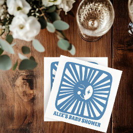 Måne Glow Boho Modern Cute ANPASSNINGSBAR Baby Sho Pappersservett