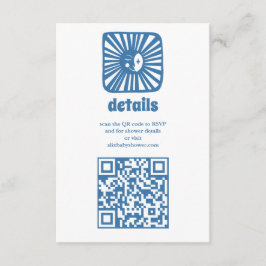 Måne Glow Boho Modern Cute Anpassningsbar Baby Sho Tilläggskort