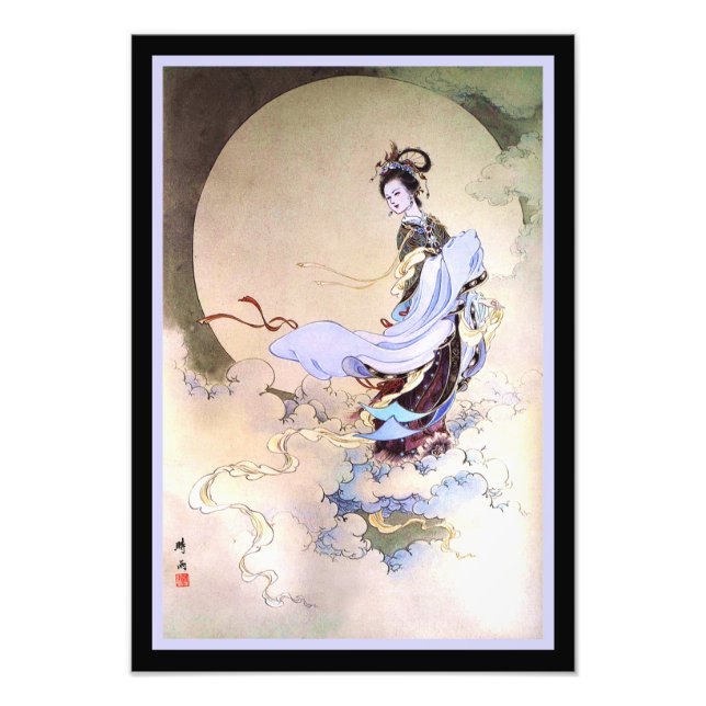 Måne Goddess Chang'e Photo Print Fototryck (Framsidan)