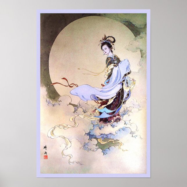 Måne Goddess Chang'e Poster (Framsidan)