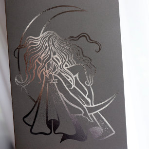 Måne Goddess Folierat Kort