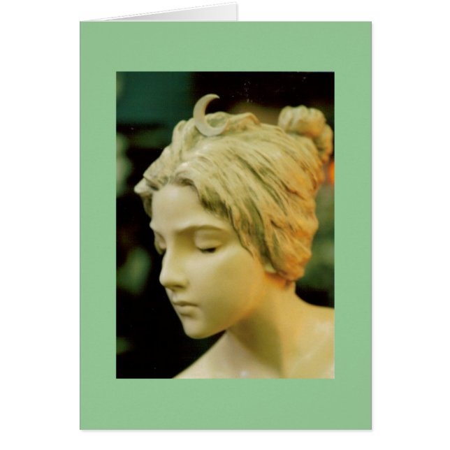 Måne Goddess Hälsningskort (Framsidan)