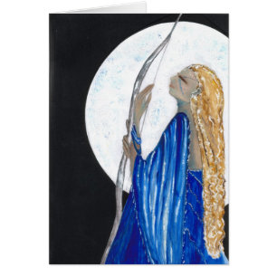 Måne Goddess Hälsningskort
