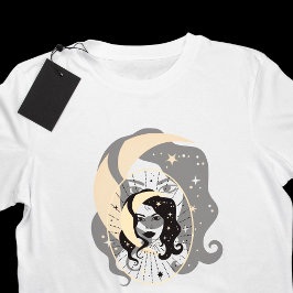 Måne Goddess Porträtt Divine Feminine T Shirt
