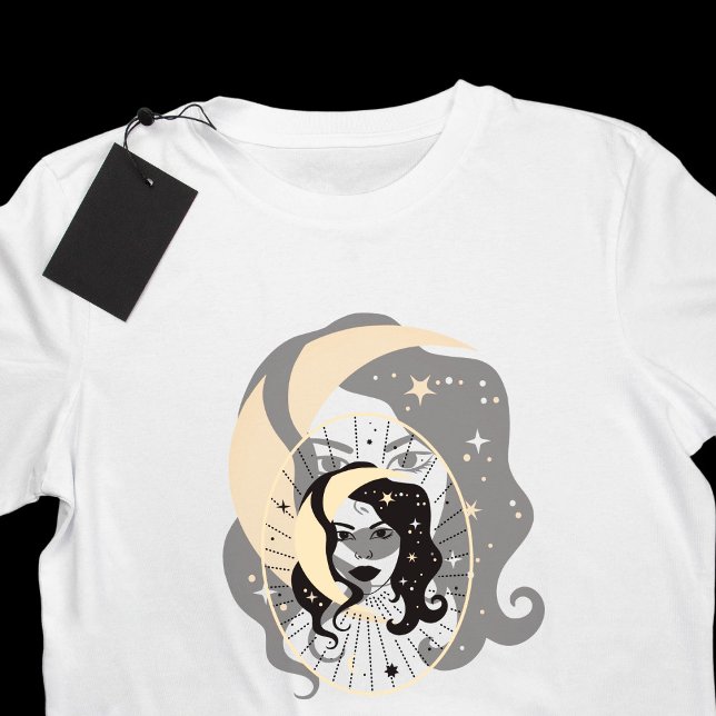 Måne Goddess Porträtt Divine Feminine T Shirt (Skapare uppladdad)