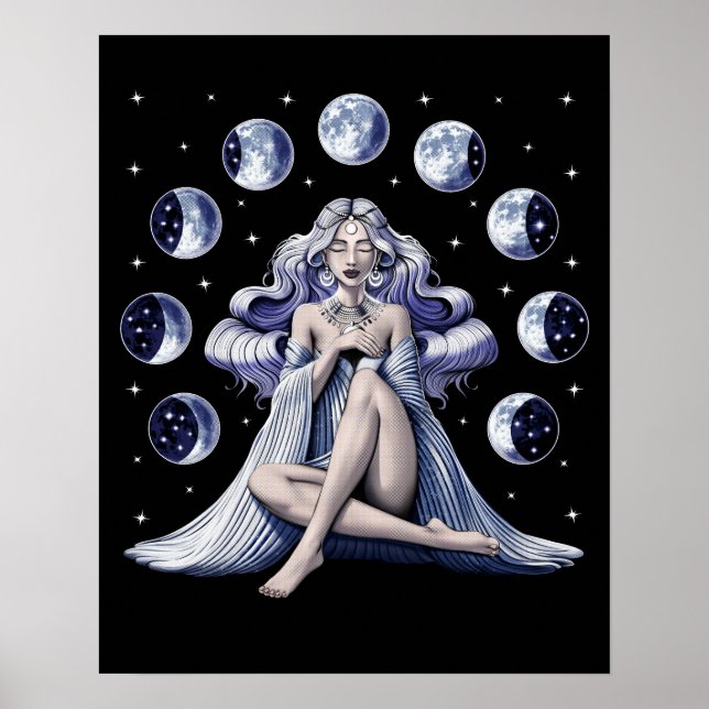 Måne Goddess Poster (Framsidan)